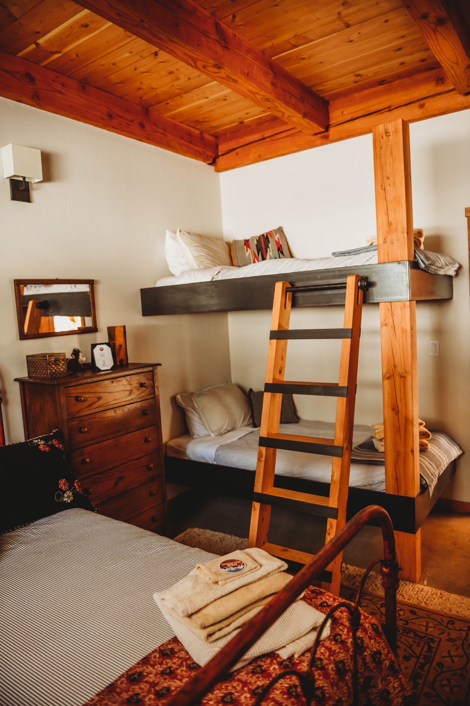 Red Mountain Alpine Lodge interior finish, Ouray County Colorado