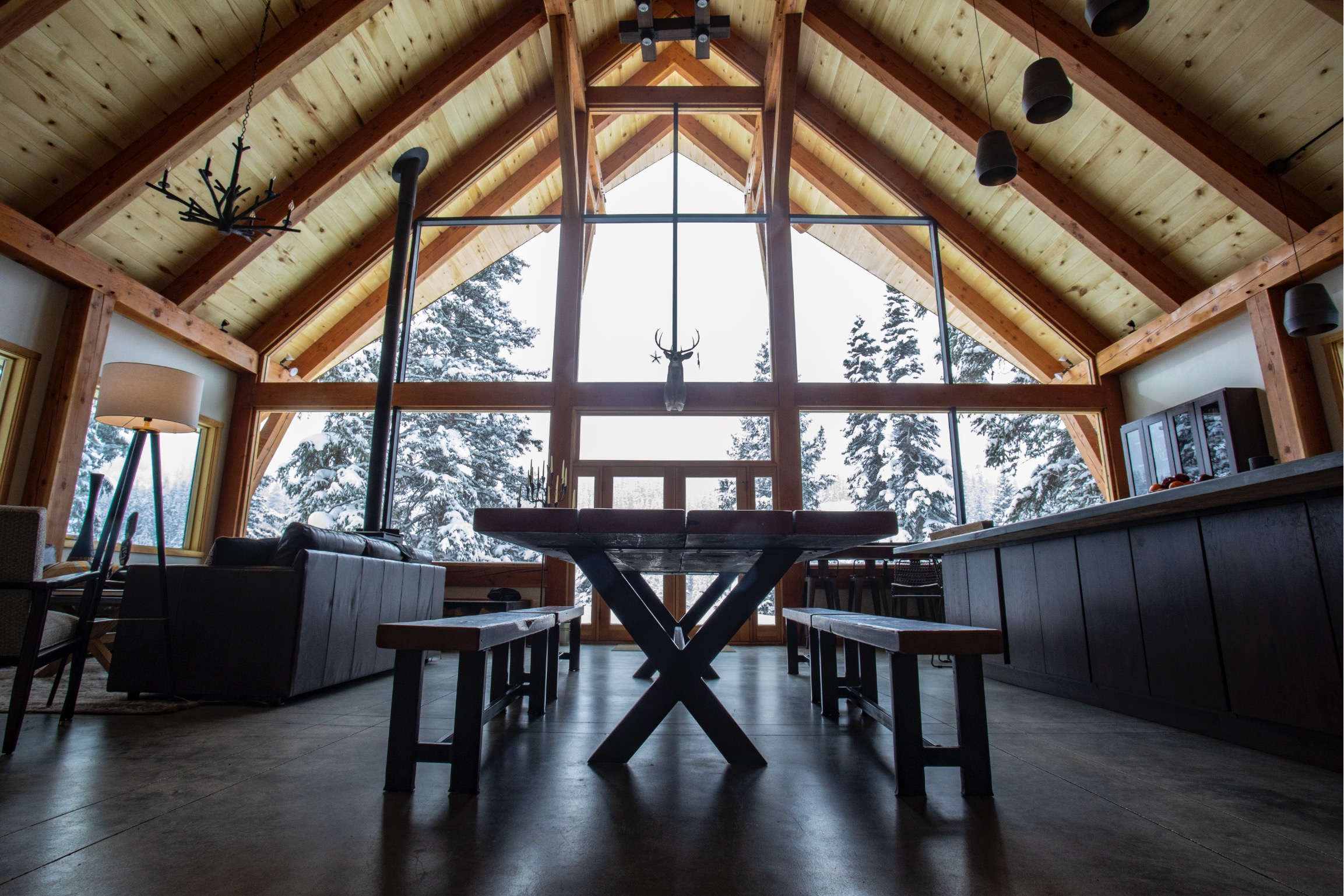 Mountain cabin renovation exterior, Colorado