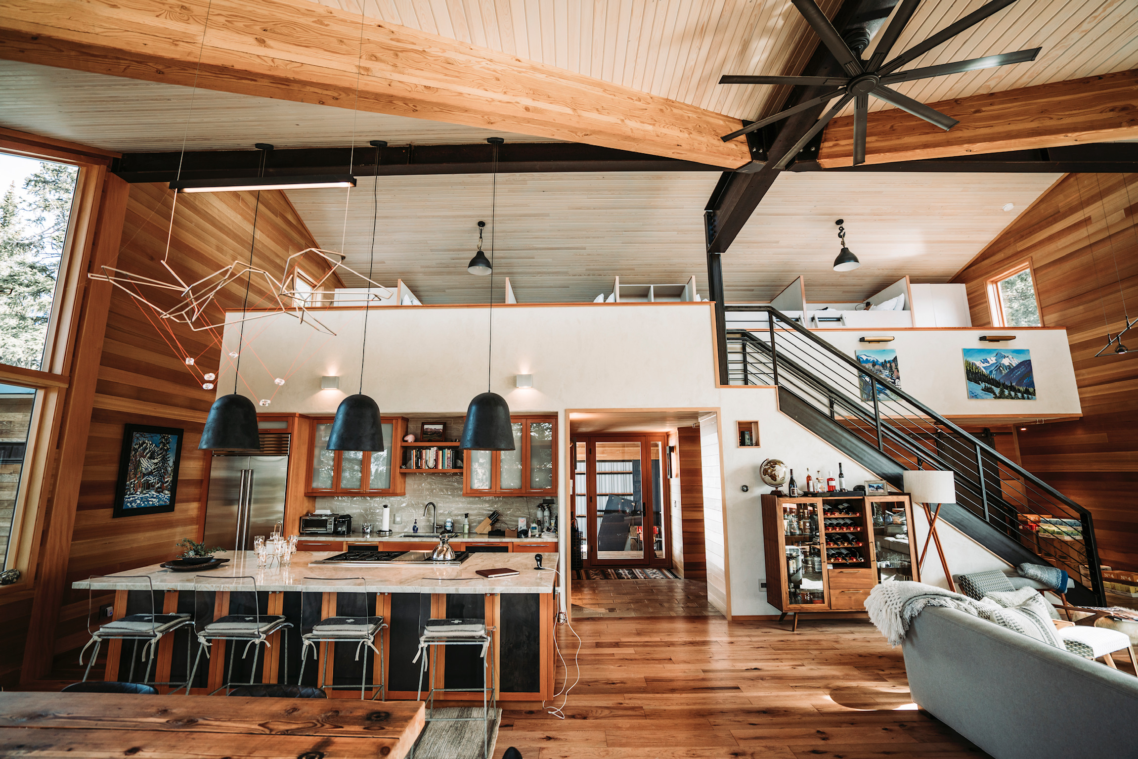 Refugio Monte Rosa exterior view, custom high alpine home on Red Mountain Pass Colorado